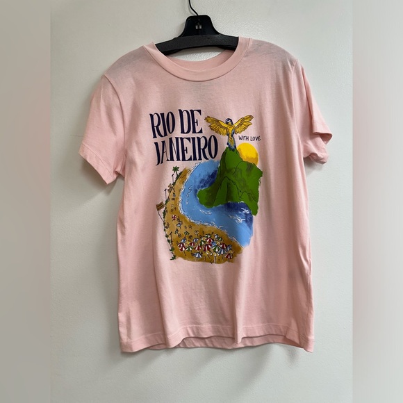 Farm Rio Rio De Janeiro T Shirt in Pink - Picture 3 of 8